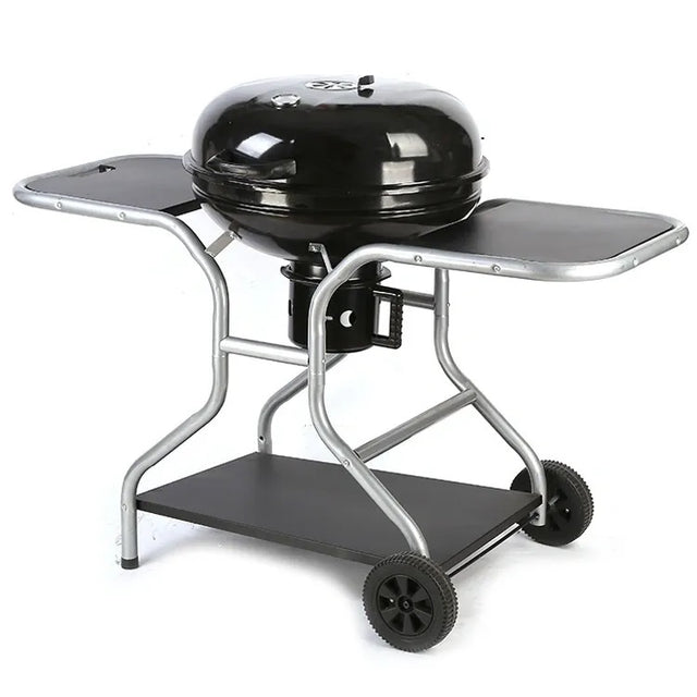 Atom Grills 22" Kettle Charcoal BBQ Grill With Side Shelves - Mill Race Garden Centre