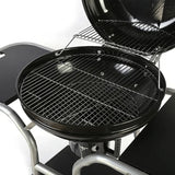 Atom Grills 22" Kettle Charcoal BBQ Grill With Side Shelves - Mill Race Garden Centre