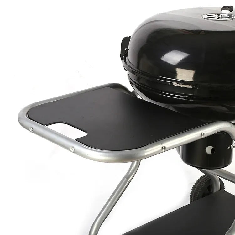 Atom Grills 22" Kettle Charcoal BBQ Grill With Side Shelves - Mill Race Garden Centre