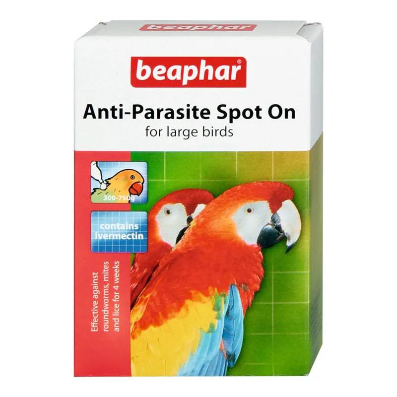 Anti Parasite Spot-On - Large (parrot) - Mill Race Garden Centre