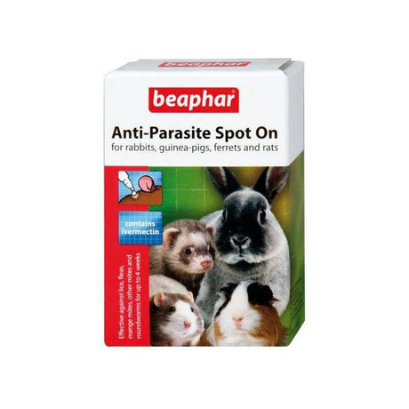 Anti-Parasite Spot-On (Rabbit/Guinea Pig) 4 x 150ug - Mill Race Garden Centre