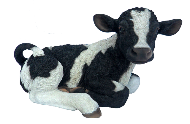 Sitting Calf Real Life Resin Ornament By Vivid Arts - Mill Race Garden Centre