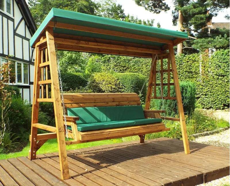 Dorset Green Three Seater Swing by Charles Taylor