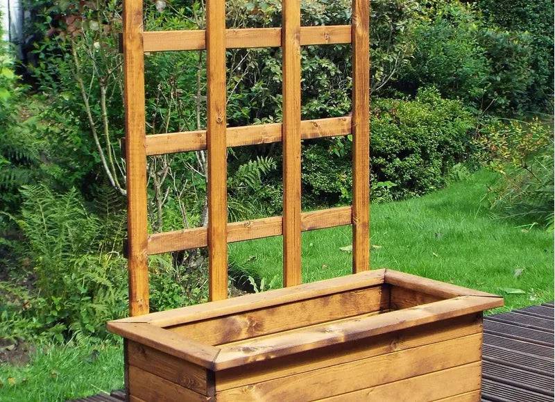 Kensington Medium Trough with Trellis by Charles Taylor