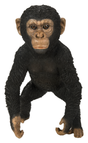 Realistic baby chimpanzee resin ornament by Vivid Arts, detailed outdoor decorative figure for garden or home decor.