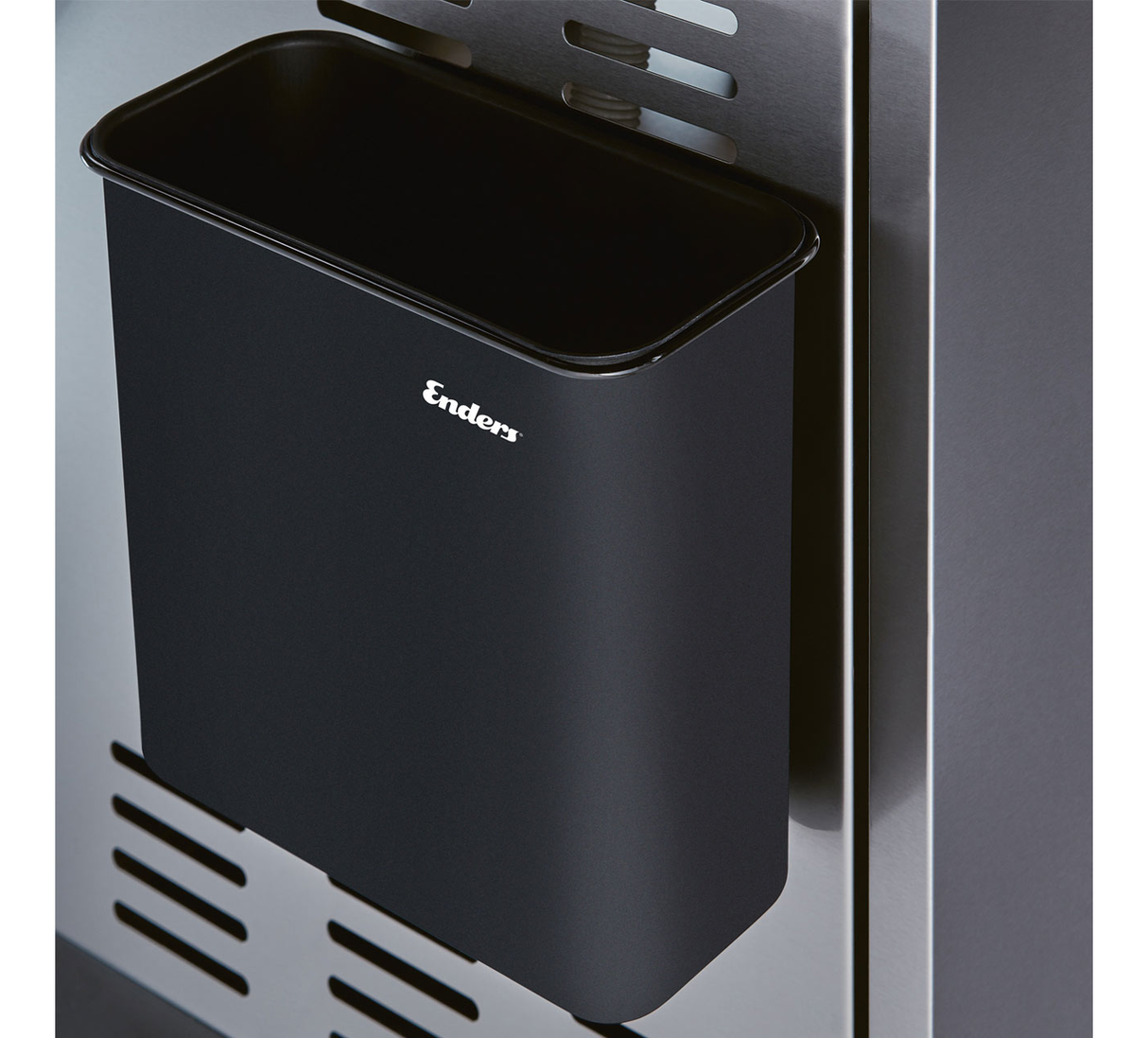 Enders XL Grill Mags universal waste container for BBQ accessories, designed for easy waste disposal in outdoor grilling setups.