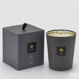 EDG Enzo De Gasperi Italian leather scented candle in black pepper fragrance, housed in a luxury gift box, 360g.