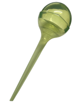 Two Creative Products Aqua Globe automatic plant watering globes with new design, shown filled with water for indoor home plant watering.