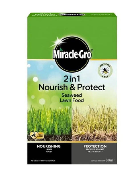 Mgro 2in1 Nourish & Protect Seaweed Lawn 80m2 - Mill Race Garden Centre