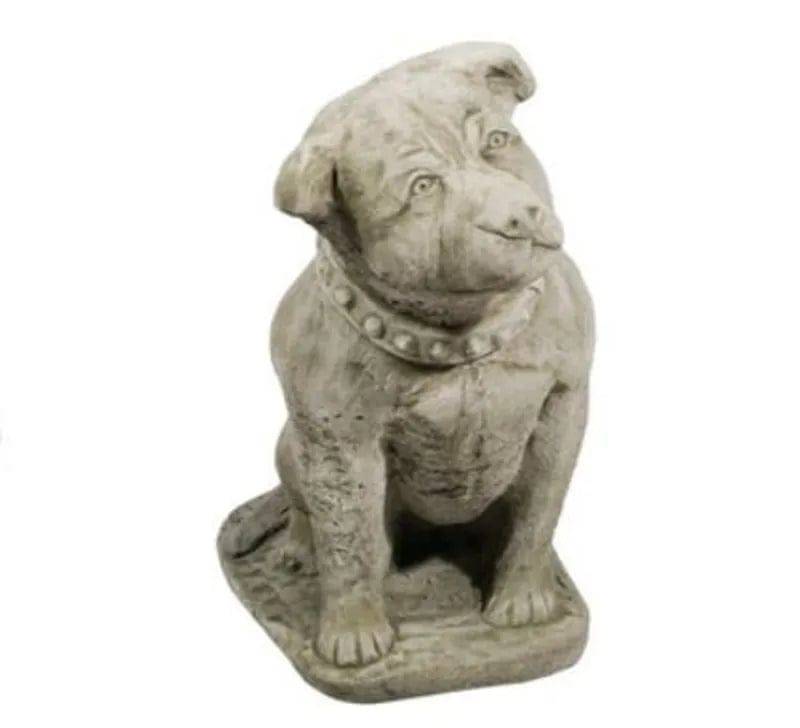 Melmar Stone Sherwood Green Staffie Garden Statue