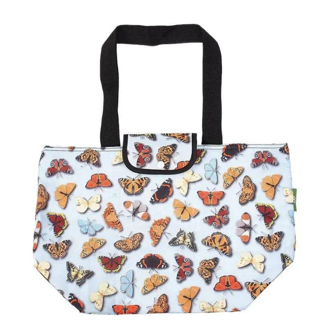 Cool Bag Blue Wild Butterflies Large - Mill Race Garden Centre