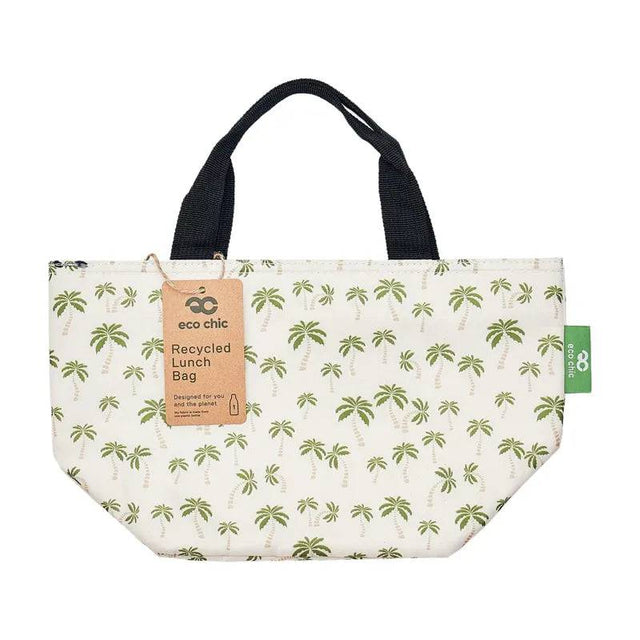 Eco Chic Beige Lightweight Foldable Lunch Bag Palm Tree - Mill Race Garden Centre