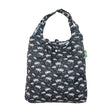 Eco Chic Black Lightweight Foldable Reusable Shopping Bag Land Rovers - Mill Race Garden Centre