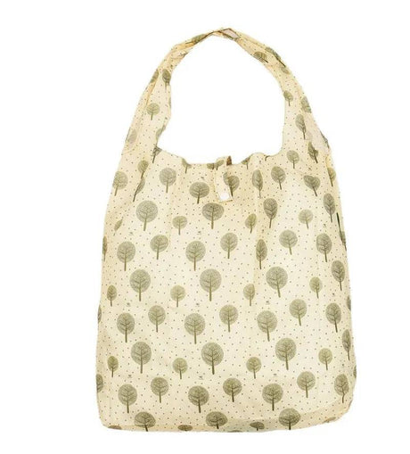 Eco Chic Lightweight Beige Foldable Reusable Shopping Bag Tree of Life - Mill Race Garden Centre