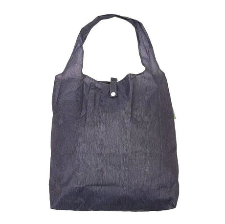 Eco Chic Lightweight Foldable Reusable Grey Shopping Bag - Mill Race Garden Centre