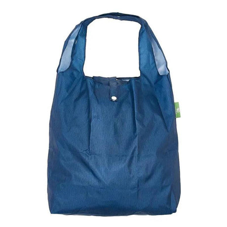 Eco Chic Lightweight Foldable Reusable Midnight Blue Shopping Bag - Mill Race Garden Centre