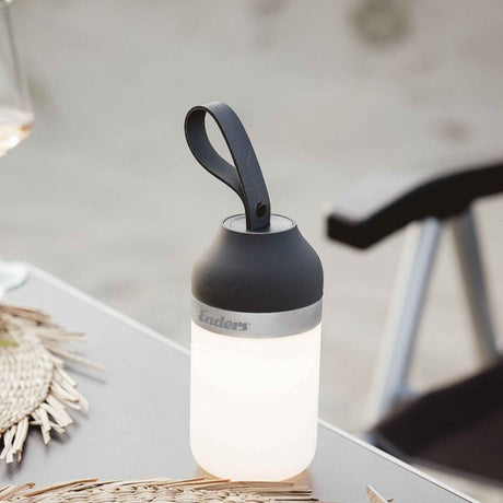 Enders LUVO LED camping light with rechargeable RGB and white outdoor lantern, compact portable outdoor lighting for camping and outdoor activities.
