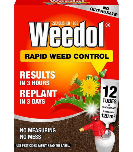 Weedol Rapid Conc 12 Tubes - Mill Race Garden Centre