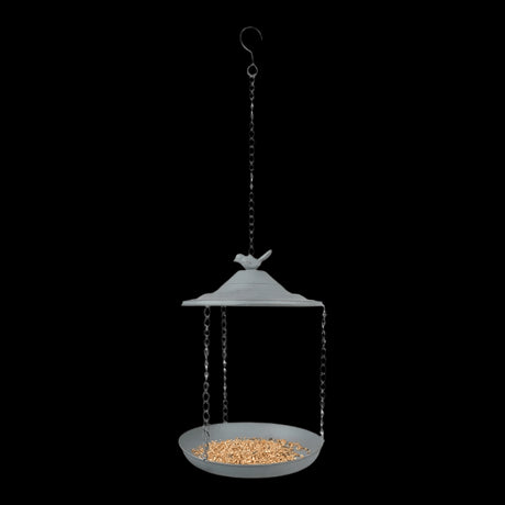 Fallen Fruits Hanging Bird Feeder Grey Metal - Mill Race Garden Centre