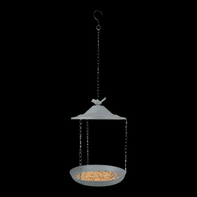 Fallen Fruits Hanging Bird Feeder Grey Metal - Mill Race Garden Centre