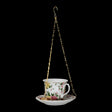 Fallen Fruits Hanging Teacup Bird Feeder with Saucer - Mill Race Garden Centre