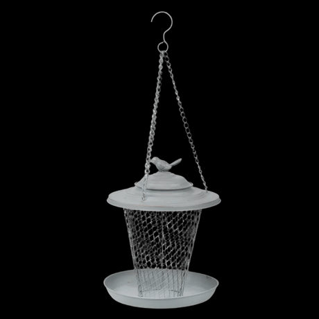 Fallen Fruits Nut Feeder Grey Metal - Mill Race Garden Centre