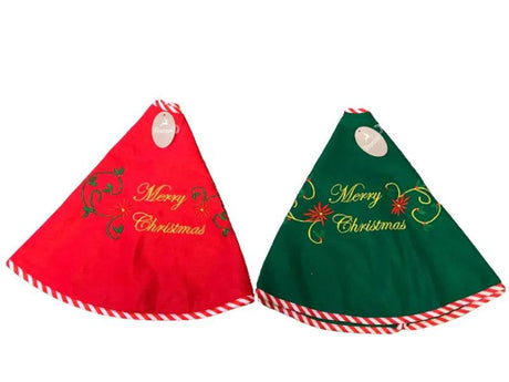 Merry Xmas Tree Skirt 80cm - Mill Race Garden Centre