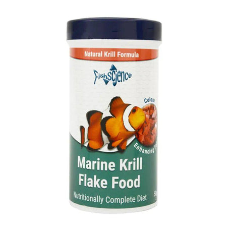 FishScience Marine Krill Flake Food 50g - Mill Race Garden Centre
