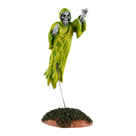Spooky Flying Spectre figure from Lemax Spooky Town with ghostly design and eerie details for Halloween decorations.