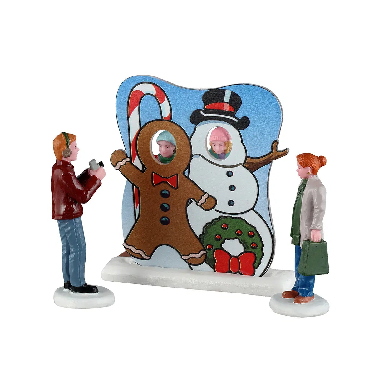 Frosty Photo Op, Set of 3 Lemax Christmas Village Figurines