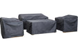 Hartman Alora 2 seat lounge set cover, weather-resistant fabric, designed for metal outdoor furniture, keeps your patio furniture protected.