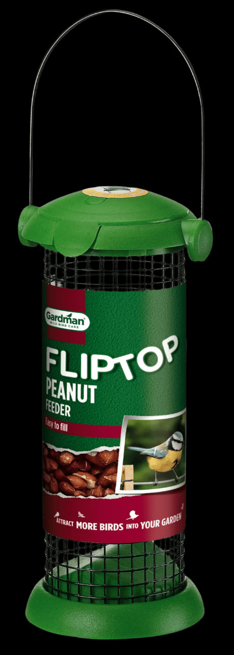 Gardman Wild Bird Flip Top Peanut Feeder - Mill Race Garden Centre