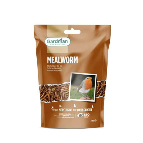 Mealworm Pouch 200g - Mill Race Garden Centre