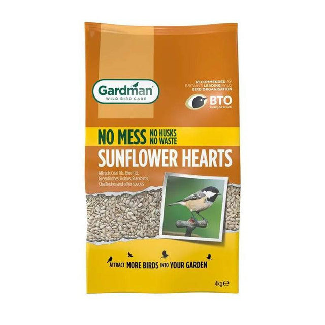 Sunflower Hearts 4kg - Mill Race Garden Centre