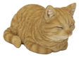 Real Life Dreaming Ginger Cat ornament by Vivid Arts, a detailed resin sculpture showcasing a realistic ginger cat sitting.