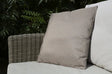 Katie Blake Showerproof Scatter Cushion Taupe - Mill Race Garden Centre