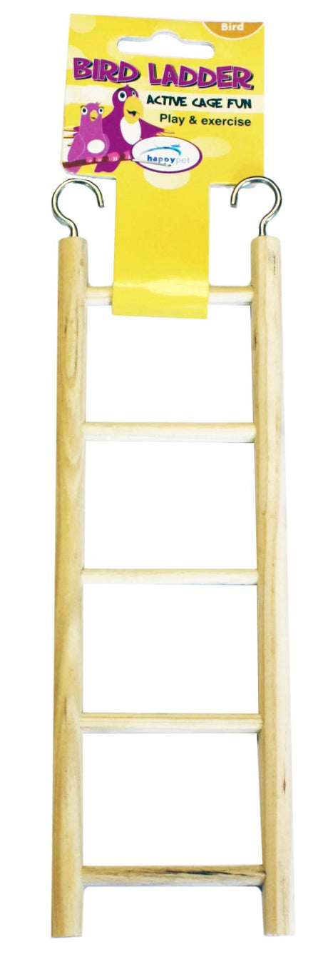 Happy Pet Wooden Bird Ladder 5 Step - Mill Race Garden Centre