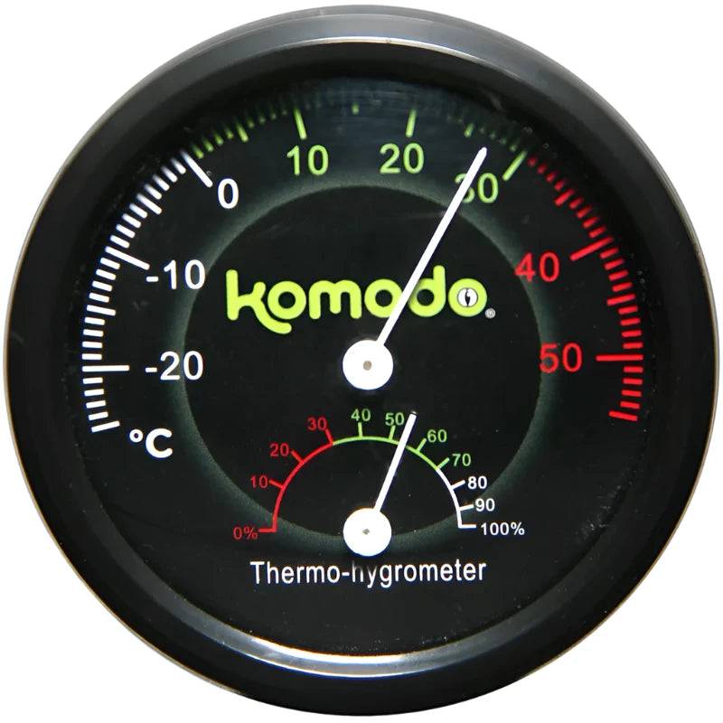 Komodo Combined Analogue Thermometer and Hygrometer