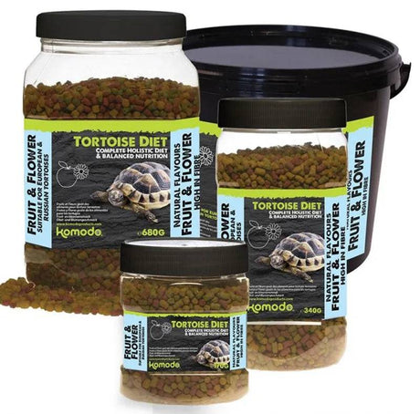 Komodo Tortoise Diet Fruit  and  Flower 680g - Mill Race Garden Centre