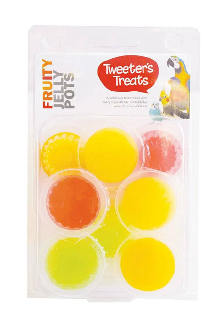 Tweeter's Treats Jelly Pots Fruity Flavours 8 pieces - Mill Race Garden Centre