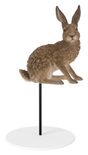 Sitting Hare Plant Pal resin ornament by Vivid Arts, a realistic outdoor garden decoration featuring a detailed hare figurine.