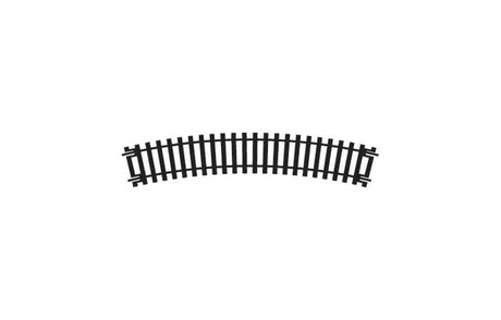 Hornby 2nd Radius Curve Track in OO Gauge, 438mm length, 22.5° curved toy train track with natural railway appearance.