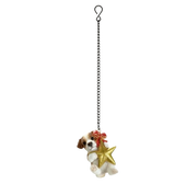 Vivid Arts Pet Pal hanging Jack Russell with star resin ornament, suitable for indoor and outdoor decoration.