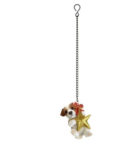 Pet Pal Hanging Jack Russell with Star by Vivid Arts - Mill Race Garden Centre