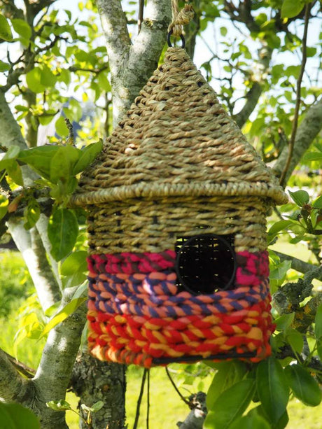 Bird House Cylindrical Roof - Mill Race Garden Centre