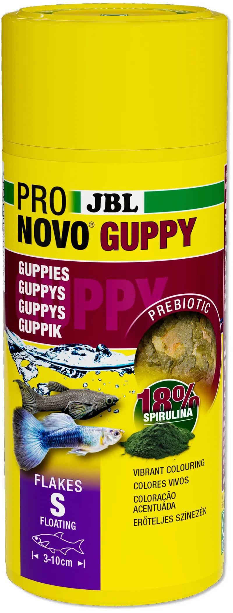 Jbl Pronovo Guppy Flakes S 250ml - Mill Race Garden Centre