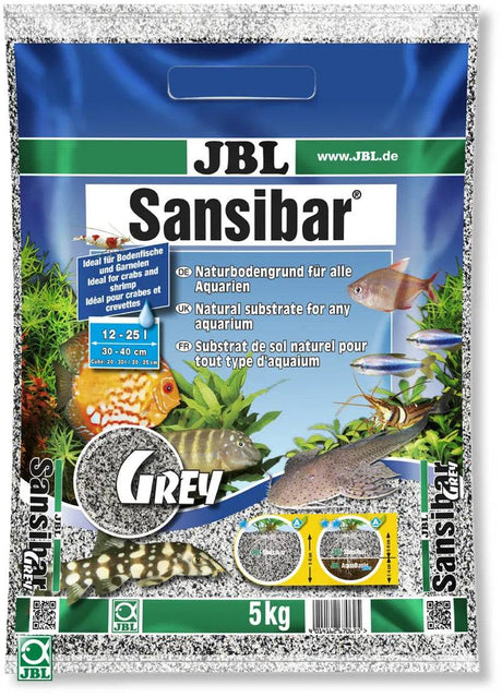 JBL Sansibar Grey Fine Aquarium Sand Substrate 5kg - Mill Race Garden Centre