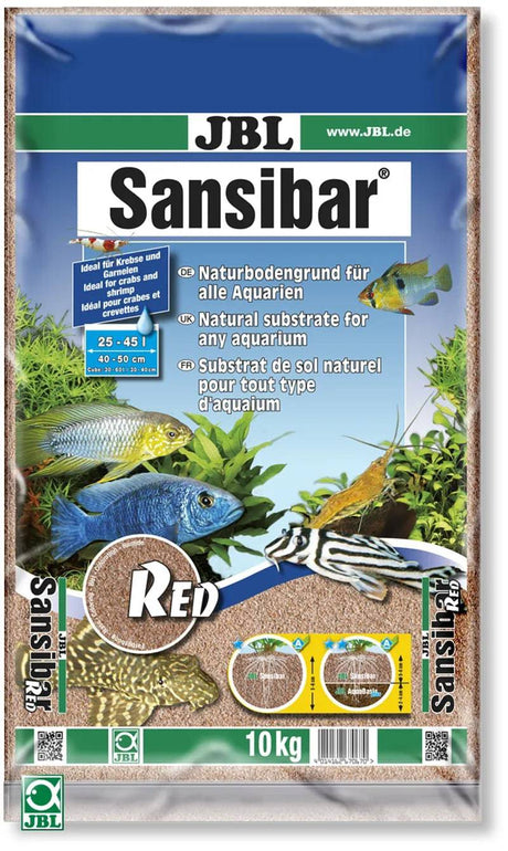 JBL Sansibar Red Fine Aquarium Sand Substrate 10kg - Mill Race Garden Centre