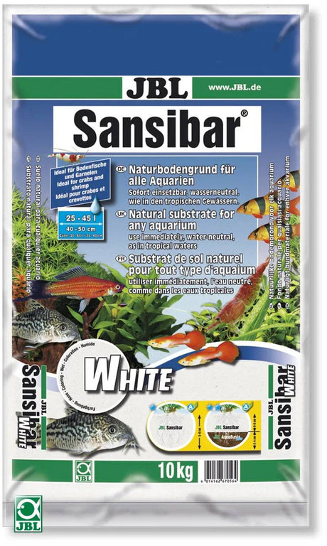 JBL Sansibar White Fine Aquarium Sand Substrate 10kg - Mill Race Garden Centre