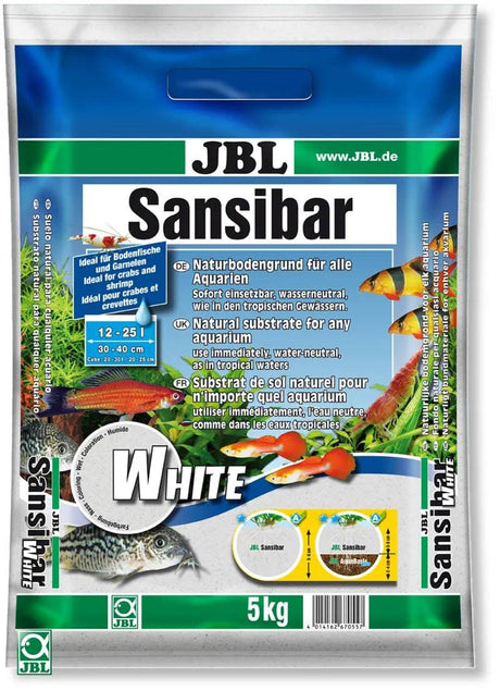 JBL Sansibar White Fine Aquarium Sand Substrate 5kg - Mill Race Garden Centre